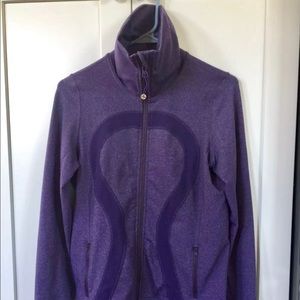 Heathered purple Lulu Lemon zip up jacket